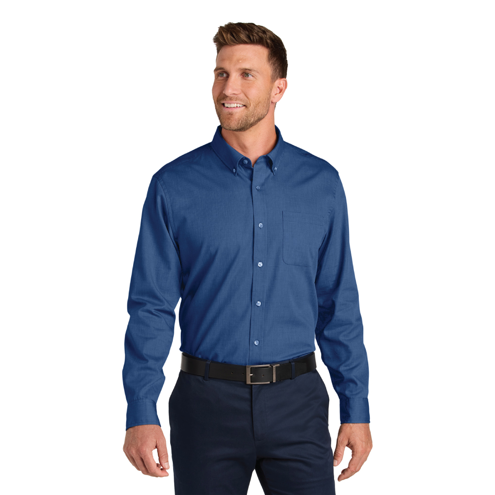 Men's Long Sleeve Nailhead Easy Care Shirt